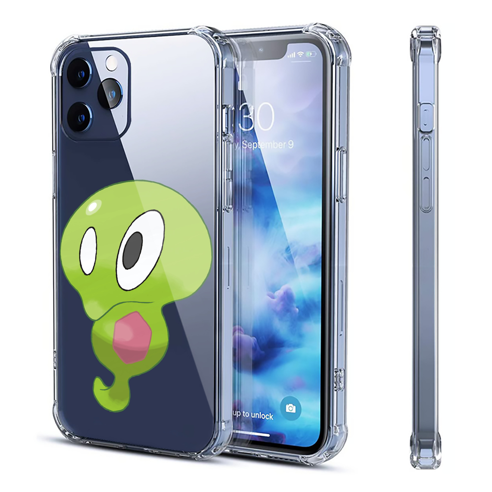 （画像用） ポケットモンスター Pokémon 【iPhone 12シリーズ対応】透明スマホケース（クリアソフトケース）
